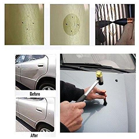 Fai Da Te Paintless Dent Kit Di Riparazione Metallo Tap Gi Penna A 9 Teste Consigli Paintless Dent Strumenti Per La Rimozione - Foto 4