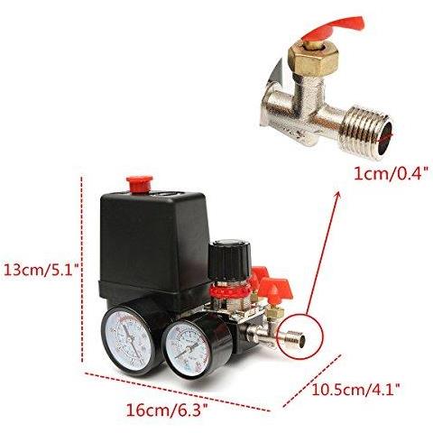 125psi Del Compressore Daria Valvola Interruttore Di Controllo Collettore Regolatore Calibri - Foto 2