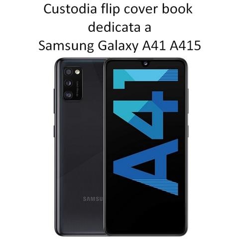 Smart Book Custodia Poket Silicone Flip Cover Case Per Samsung Galaxy A41 A415 Gold - Foto 2