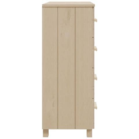 Credenza Marrone Miele 79x40x103,5 Cm In Legno Massello Di Pino - Foto 2