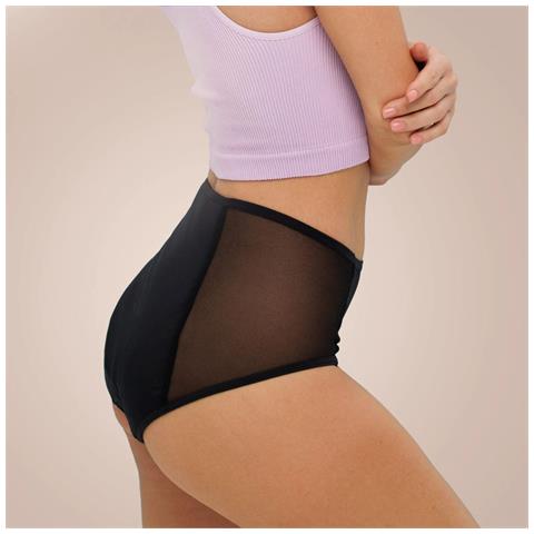Weekiss Sexy Highwaist Mutande Assorbenti Mutande Mestruali Intimo Mestruale Dimensione Xl (42) Sconti Sui Volumi Senza Colore Nero - Foto 3