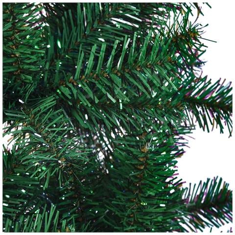 Albero Di Natale Artificiale Punte Iridescenti Verde 150 Cm Pvc - Foto 8