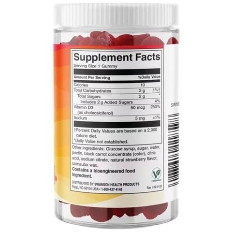 Vitamine D3 2000 Ui 60 Gommine - Fragola - Foto 2