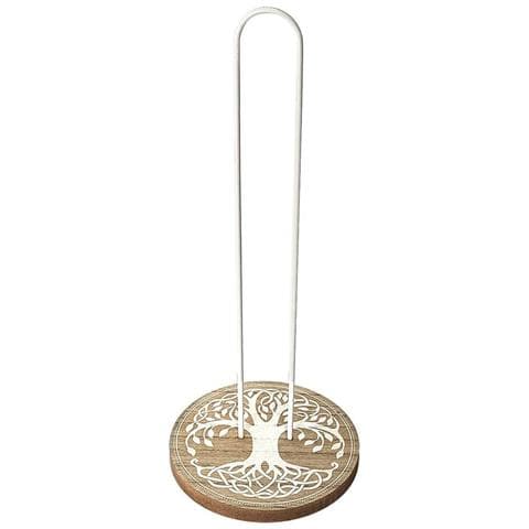Portarotolo Di Carta Da Cucina Idun Metallo Acciaio Legno Mdf 13 X 31 X 13 Cm - Foto 1