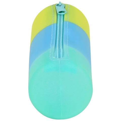 Astuccio Scuola Cilindrico Azzurro Verde Giallo (20 X 5 X 5 Cm) - Foto 4