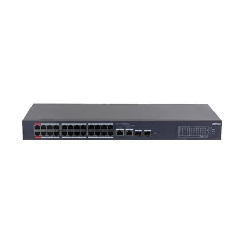 DH-CS4226-24ET-240 switch di rete Gestito L2 Gigabit Ethernet (10/100/1000) Supporto Power over Ethernet (PoE) Nero - Foto 1