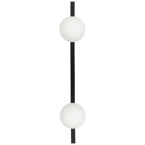 Lampada Da Parete A 2 Luci In Metallo Nero 55 Cm Isabella - Foto 7