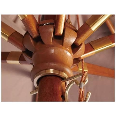 Ombrellone Da Giardino In Legno Palo Untero Idrorepellente Con Carrucole 3x3 M Sun Top Exclusive - Foto 4