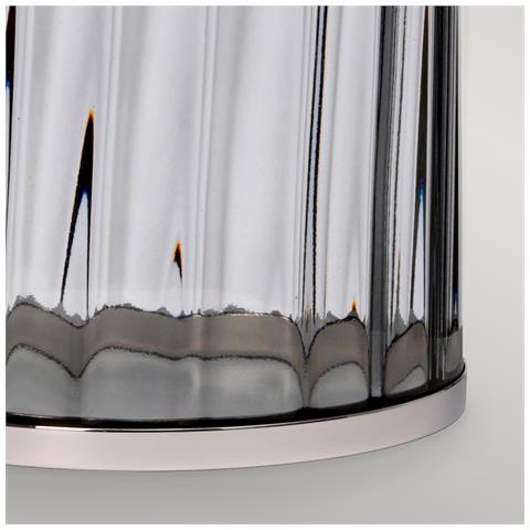 Lampada Da Scrivania Contemporanea Reno Acciaio Nichel Lucido 1 Luce E27 - Foto 2