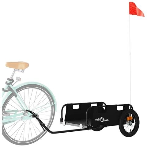 Rimorchio Da Bici Nero Oxford E Ferro - Foto 3