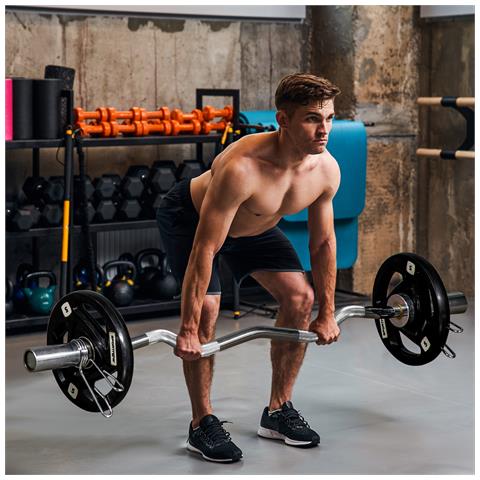 Set Di 2 Dischi Pesi In Acciaio Con Rivestimento In Gomma Per Bilanciere - Foto 2