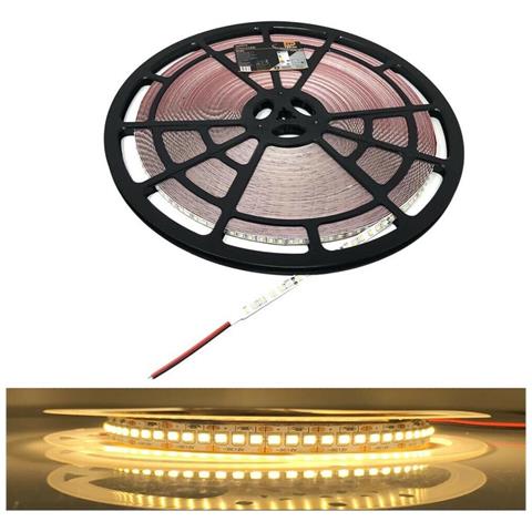 Striscia Led Luce Calda 3000k Strip Adesiva 50 Mt 24v Bobina 6000 Smd 2835 - Foto 1