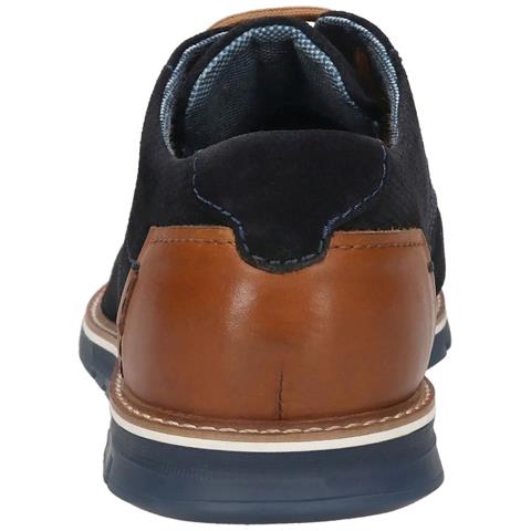Simone Sneakers Pelle Scamosciata /nabuk Scarpe Uomo Blu Eu 43, 331-9711k-1400-4100 - Foto 3