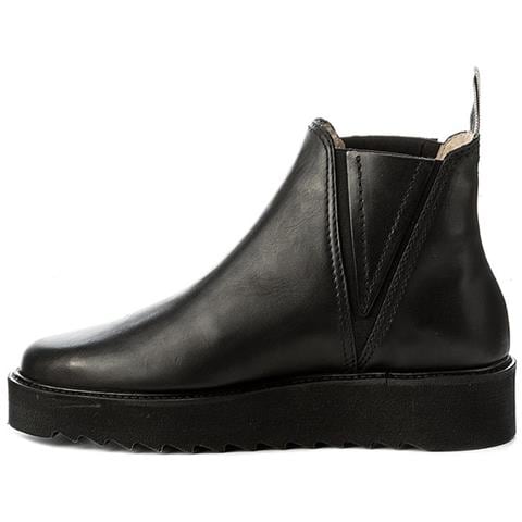 Stivaletto Da Donna In Pelle Nera Con Tacco, Slip On 38 - Foto 2