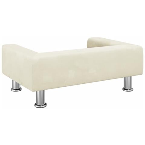 Divano per Bambini Crema 70x45x26,5 cm in Velluto - Foto 2