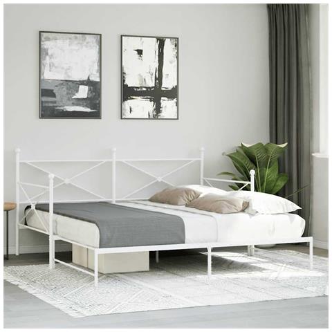 Divano Letto Estraibile senza Materasso 100x200 cm in Acciaio - Foto 3