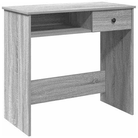 Scrivania Grigio Sonoma 80x40x75 Cm In Legno Multistrato - Foto 2