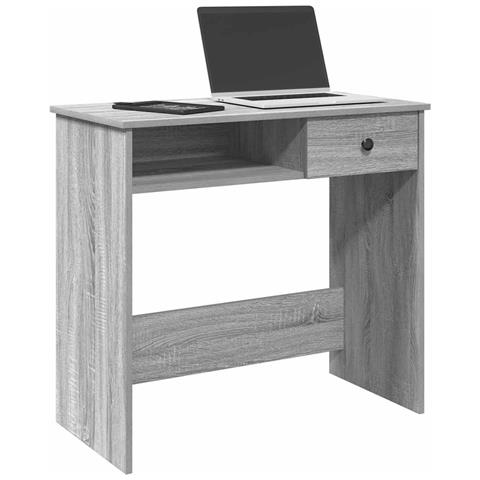 Scrivania Grigio Sonoma 80x40x75 Cm In Legno Multistrato - Foto 1