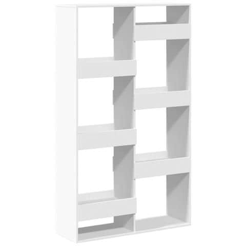 Libreria Bianca 100x33x175 Cm In Legno Multistrato - Foto 2