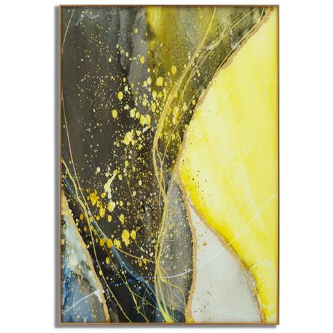 Stampa Su Tela Astratto 2 - Multicolore - Metallo - 120x3,5x80 Cm - Foto 1