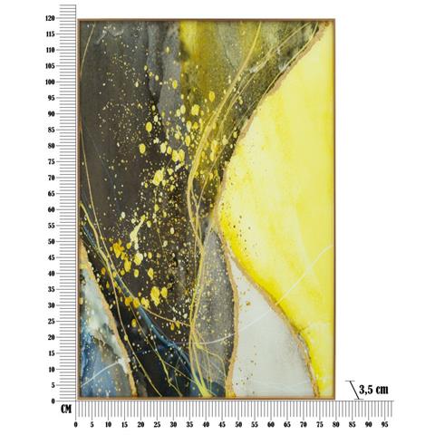 Stampa Su Tela Astratto 2 - Multicolore - Metallo - 120x3,5x80 Cm - Foto 6