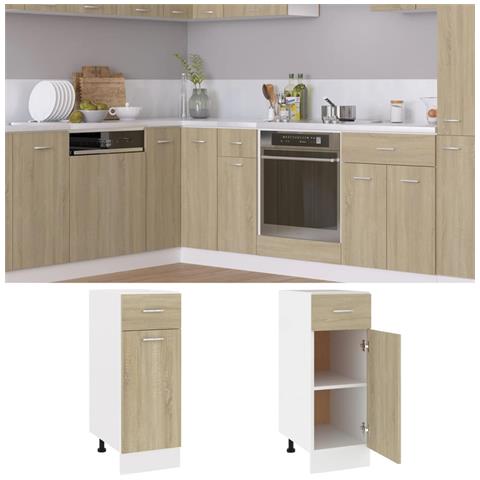 Armadio Inferiore Cassetto “lyon” Rovere Sonoma 30x46x81,5 - Foto 1