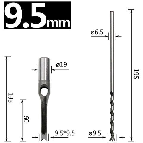 Trapano Per Legno - Punta Quadrata Per Fori Esatti 9 Mm - Foto 2