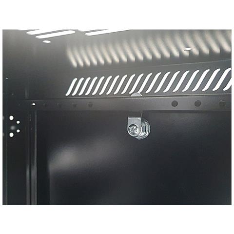 Armadio Rack 19" a Muro 12 Unità P. 450 mm Flat Pack Grigio - Foto 2