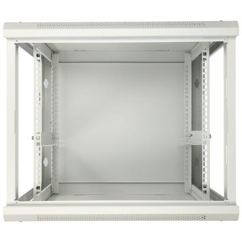Extralink Armadio per montaggio rack 12U 600x450 ASP Grigio parete, porta di metallo, Da parete, 12U, 65 kg, Lucchetti, Griglie, Grigio - Foto 2