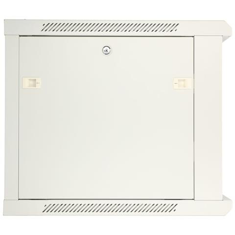 Extralink Armadio per montaggio rack 12U 600x450 ASP Grigio parete, porta di metallo, Da parete, 12U, 65 kg, Lucchetti, Griglie, Grigio - Foto 7