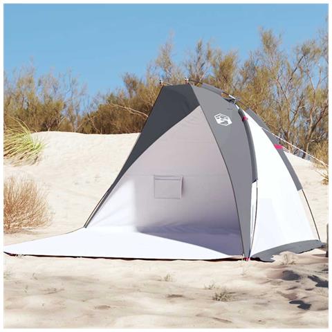 Tenda da Spiaggia Grigia 268x223x125 cm in Poliestere 185T - Foto 2