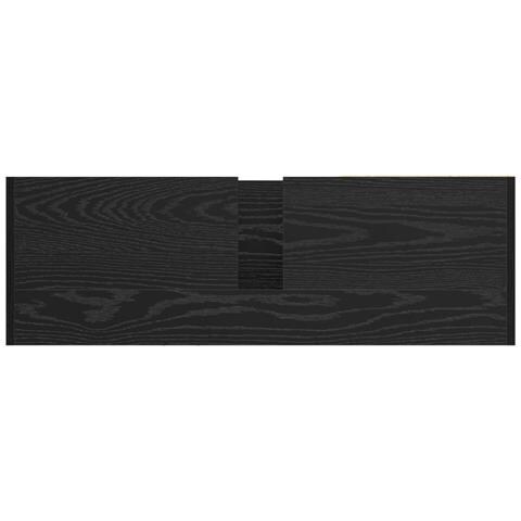 Armadio Lavabo Rovere Nero 90x29x55 cm Legno Ingegnerizzato - Foto 9