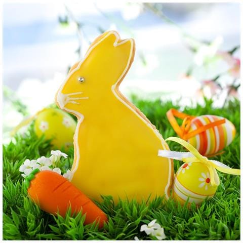 Formine Pasquali Per Biscotti Coniglietto Uovo Acciaio Inossidabile 4 Pezzi - Foto 2