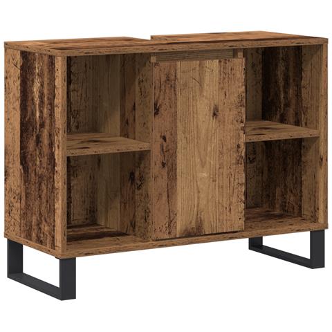 Mobile Lavabo Legno Invecchiato Truciolare Medio Mobile Lavabo - Foto 1