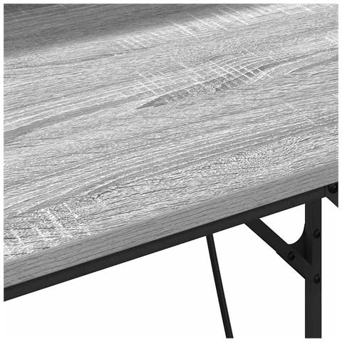 Scrivania Grigio sonoma 100 x 50 x 86.5 cm Legno multistrato - Foto 9