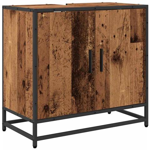 Armadio per Lavabo da Bagno Legno vecchio 65 x 33 x 60 cm - Foto 1