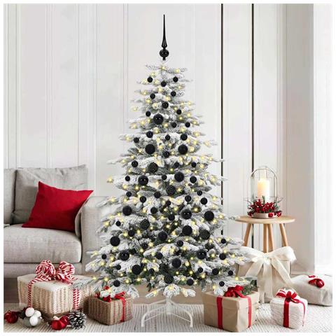 Set di Palle di Natale con 300 LED 120 pcs Nero Plastica - Foto 2