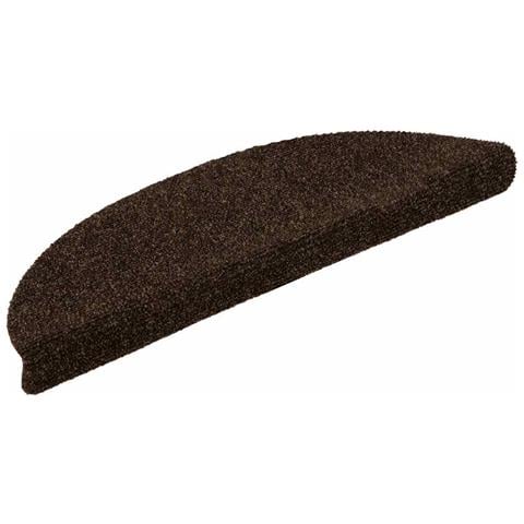 Tappetini per scale autoadesivi 20 pz 56x17x3 cm marrone semicircolari - Foto 2