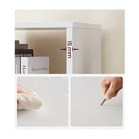 Libreria 129,5x129,5 cm, bianca - Foto 2