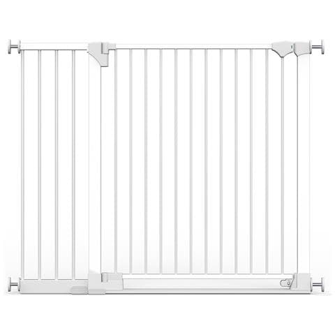 Safetots Cancelletto Safestep, Bianco, 124cm - 131cm, Passaggio Extra Basso, Apertura Extra Larga Di 81cm - Foto 1