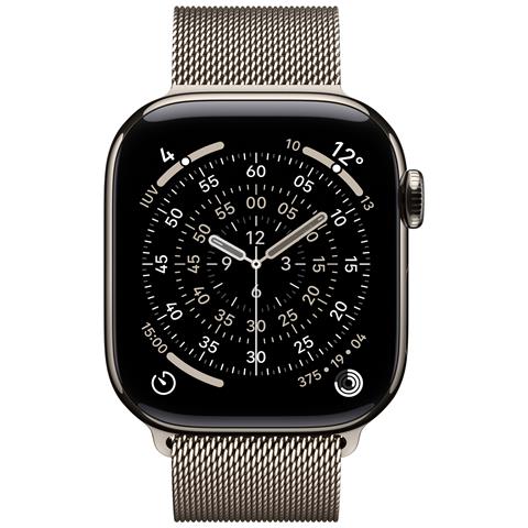 Watch Series 11 GPS + Cellular 42mm Cassa Titanio con Loop in maglia Milanese - Foto 2