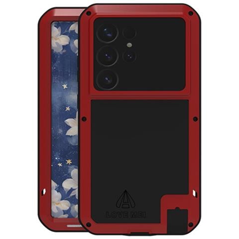 Pellicola Protettiva per Galaxy S25 Ultra - Silicone+Vidrio+Metallo, Rosso - Foto 1