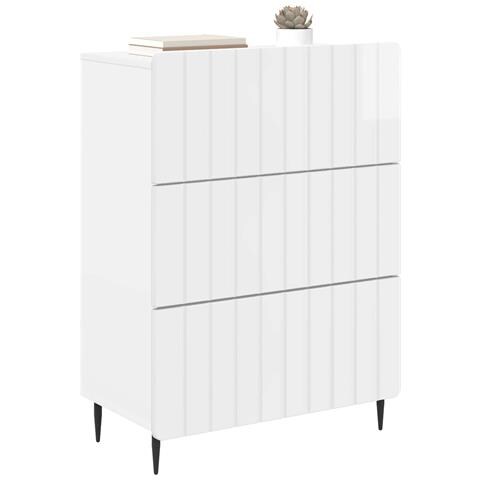 Mobile con Cassetti Bianco Lucido 66 x 34,5 x 92 cm - Foto 2