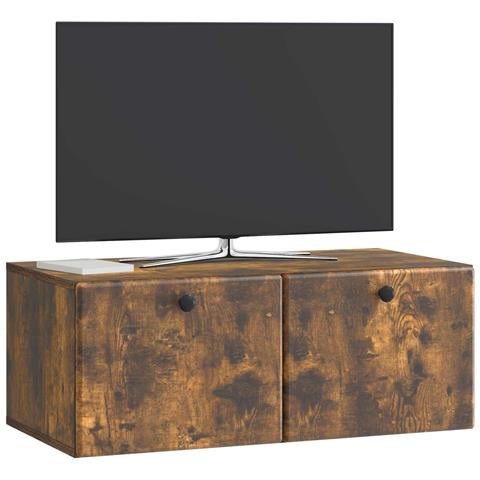 Mobile Porta TV da Muro 78,5 x 41 x 30 cm Rovere Fumo - Foto 2