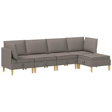 Set di divani modulari con spazio di archiviazione 5 pcs - Foto 1