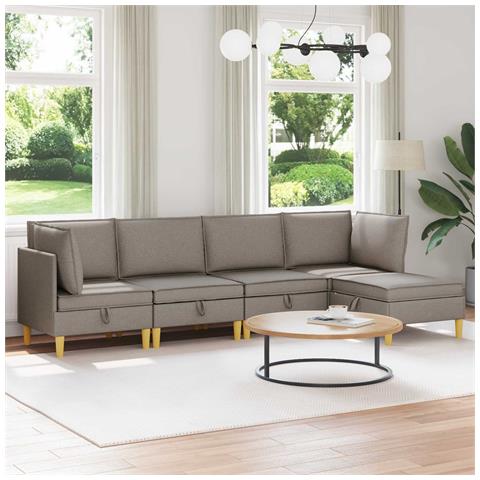 Set di divani modulari con spazio di archiviazione 5 pcs - Foto 2