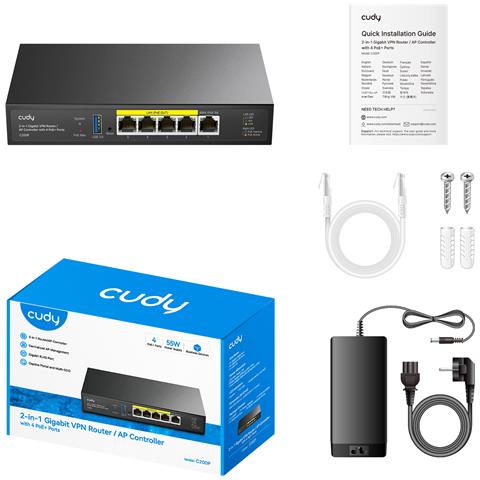 dispositivo di gestione rete 1000 Mbit /s Collegamento ethernet LAN Supporto Power over Ethernet (PoE) - Foto 2
