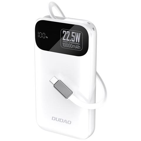 Batteria Esterna 10.000 Mah Bianca 22,5 W Con Cavo - Foto 2