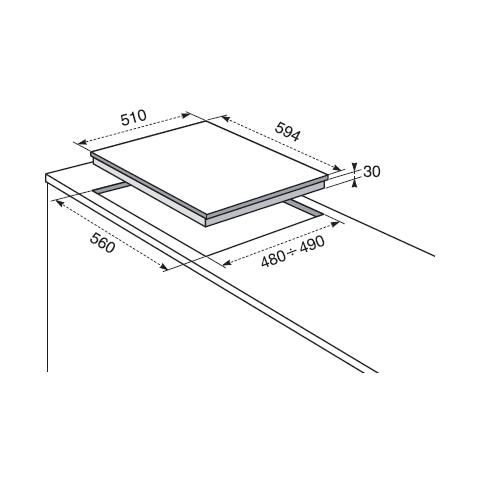 Piano Cottura RGG6243LOX a Gas 4 Fuochi Colore Inox Serie Soft  - Foto 2
