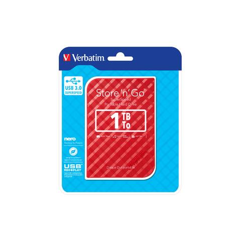 Hard Disk Portatile Store 'n' Go 1TB Interfaccia USB 3.0 Colore Rosso - Foto 4
